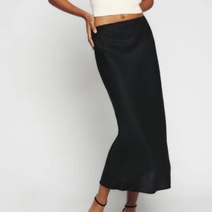 Reformation Layla Linen Skirt